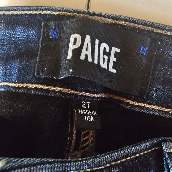 Sneak Peek High Rise Distressed Skinny Jeans Dark Wash Women's Junior 3 2264 - Picture 3 of 9